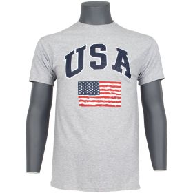 USA W/FLAG T, HEATHER GREY XXL