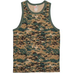 MENS TANK TOP DIGITAL WOODLAND XXL