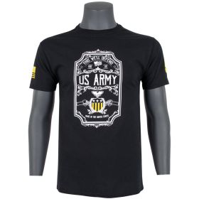 ARMY LABEL T (Option: SHIRT BLACK  XXXL)