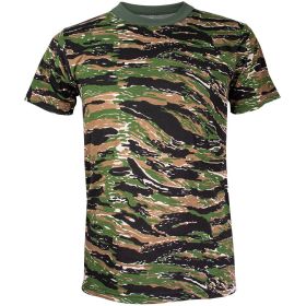 MENS SHORT SLEEVE T (Option: SHIRT TIGER STRIPE  XXXL)