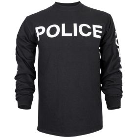 POLICE L/S T (Option: SHIRT BLACK  XXXL)