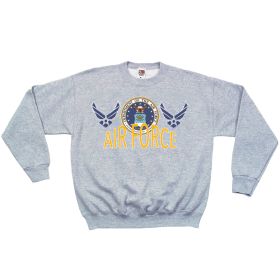 AIR FORCE SEAL CREWNECK SWEATSHIRT GREY (Option: XXXL)