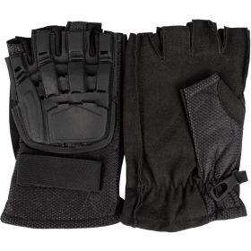 HALF FINGER TACTICAL ENGAGEMENT GLOVE (Option: BLACK XXL)