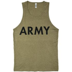 MENS TANK TOP OD (Option: ARMY XXL *DS)