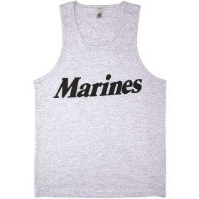 MENS TANK TOP GREY (Option: MARINES XXL)