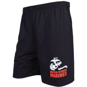 MEN'S BLACK RUNNING SHORT (Option: UNITED STATES MARINES XXL)