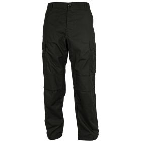 MEN'S RIPSTOP BDU PANT, BLACK (Option: XXL)