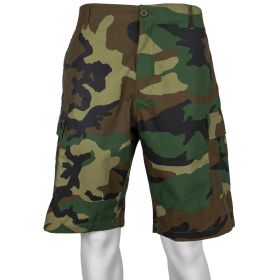 MEN'S RIPSTOP BDU SHORT, WOODLAND CAMO (Option: XXXL)