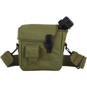 2QT CANTEEN COVER (Option: SHLDR STRAP  OLIVE DRAB)