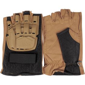 HALF FINGER TACTICAL ENGAGEMENT GLOVE (Option: COYOTE XL)