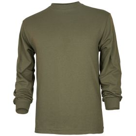 MENS LONG SLEEVE T (Option: SHIRT OLIVE DRAB  XL)