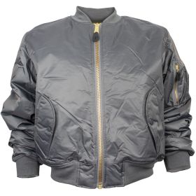 MA (Option: 1 FLIGHT JACKET  GREY)