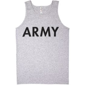 MENS TANK TOP GREY (Option: ARMY L *DS)