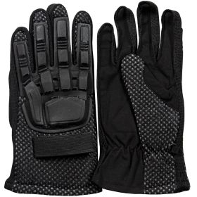 FULL FINGER TACTICAL ENGAGEMENT GLOVE (Option: BLACK L)