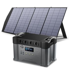 ALLPOWERS Portable Power Station 110/230V Home/Outdoor Emergency Backup Power, 700W / 2000W Solar Generator With 200W Solarpanel (Socket Standard: us, Color: 2000W 200W)