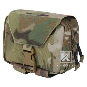 KRYDEX Tactical Rip Away Medical Pouch Tear Off First Aid IFAK Pouch MOLLE EMT Holder 4 Colors Outdoor Emergency Survival Bag (Color: MC)