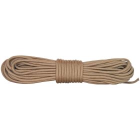 NYLON BRAIDED CORD (Option: 50' HANK  COYOTE(TAN))