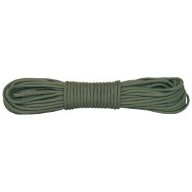 NYLON BRAIDED CORD (Option: 50' HANK  BLACK)