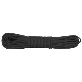 NYLON BRAIDED CORD (Option: 100' HANK  BLACK)