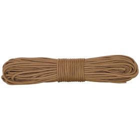 NYLON BRAIDED CORD (Option: 100' HANK  COYOTE (TAN))