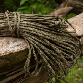 NYLON BRAIDED CORD (Option: 100' HANK  OLIVE DRAB)