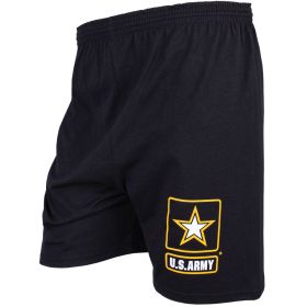 MEN'S BLACK RUNNING SHORT (Option: ARMY STAR S *LO)