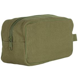 CANVAS TOILETRY KIT (Option: OLIVE DRAB)